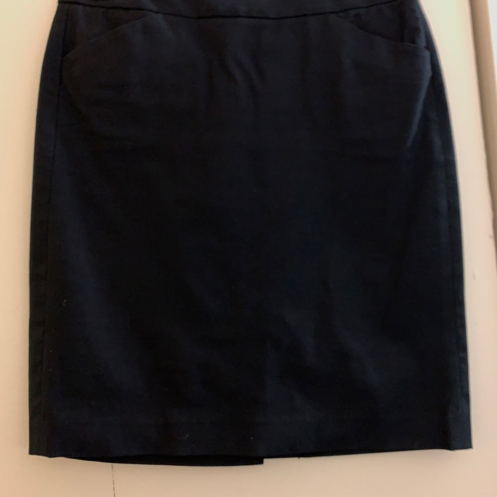 Navy theory pencil skirt